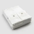 Double Sheet Set in Light Linen and Armonia Lace 2 Colours - Dettox Viadurini