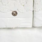 Double Sheet Set in Light Linen and Armonia Lace 2 Colours - Dettox Viadurini