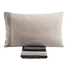 Double Bed Set in 90% Cotton and 10% Linen Made in Italy - Nestle Viadurini