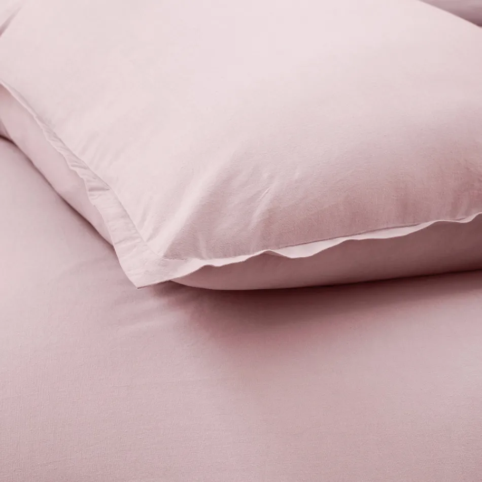 Double Bed Complete in Pure Cotton Garment Dyed and Shaded - Delicacy Viadurini