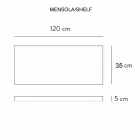 Composition 3 Bathroom Furniture in Gres and Washbasin in Vetrochina 3 Colours - Ramentina Viadurini