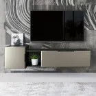 Modern Lounge Wall Composition in MDF Made in Italy - Linn Viadurini