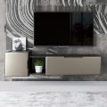 Modern Lounge Wall Composition in MDF Made in Italy - Linn