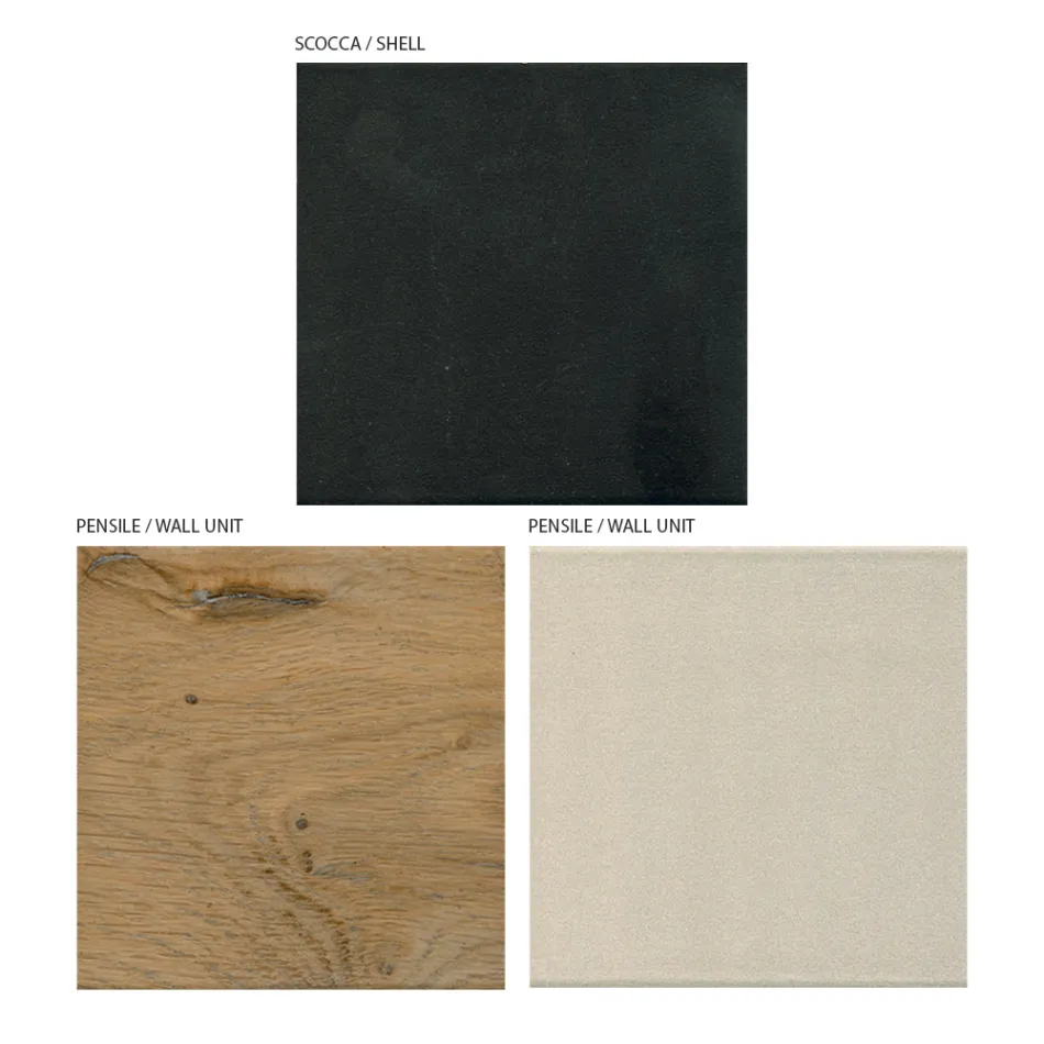 Modern Design Wall Composition in MDF Made in Italy - Kristin Viadurini