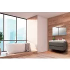 Bathroom Suspended Composition in Fenix Grey - Becky Viadurini