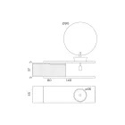 Tiffany Blue and Oak Bathroom Composition with Mirror Made in Italy - Ermes Viadurini