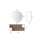 Bathroom Composition with 2 Drawers, 2 Open Compartments and Sink - Elios Viadurini