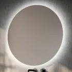 Bathroom Composition with 2 Drawers, Mirror, and White Resin Sink - Magnolia Viadurini