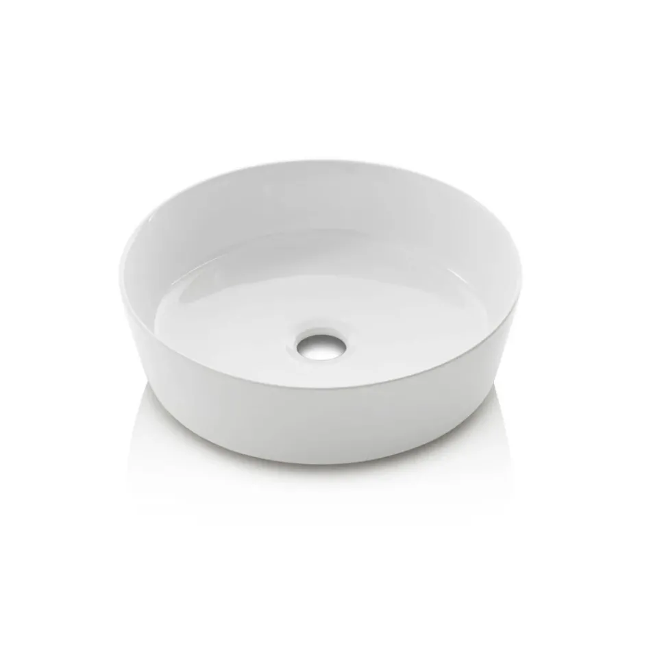 Bathroom Composition with 4 Drawers in Rio Oak, Mirror and Sink - Velaria Viadurini