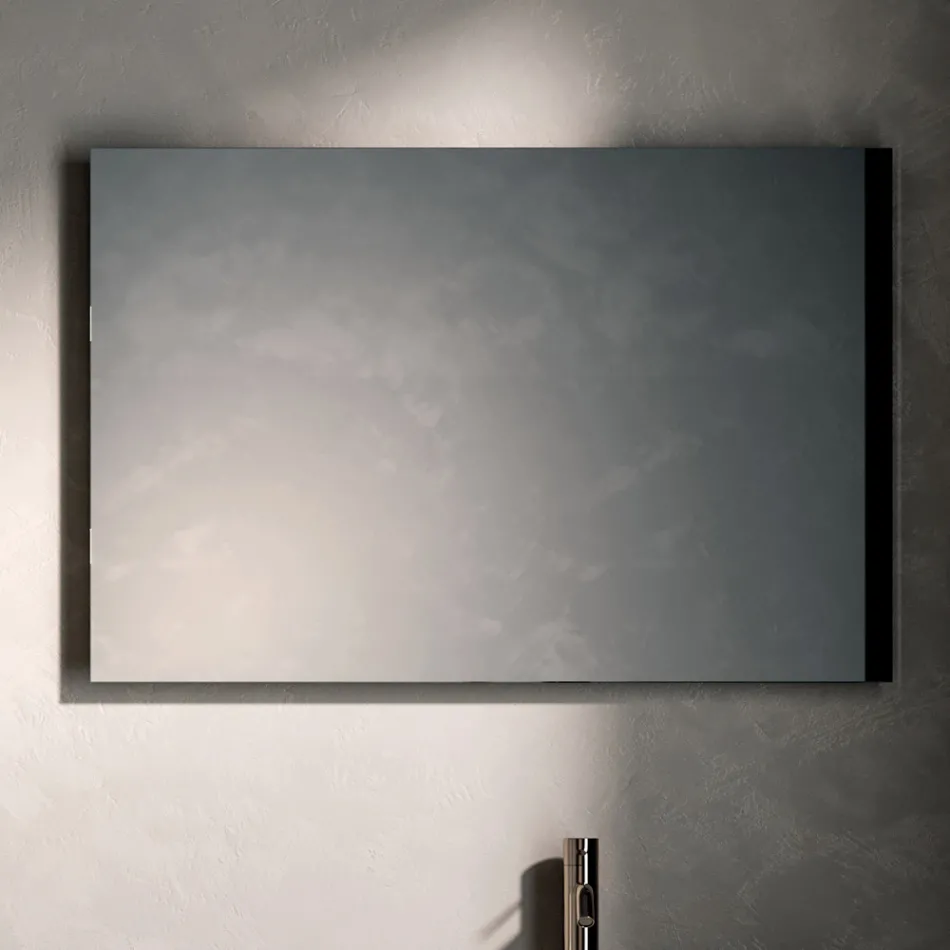 Bathroom Composition with 4 Drawers, Open Compartment, Sink and Mirror - Velaria Viadurini