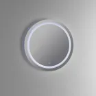 Bathroom Composition with Resin Washbasin and Mirror Made in Italy - Palom Viadurini