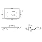 Bathroom Composition Washbasin in Ceramic and Mirror Made in Italy - Chantal Viadurini