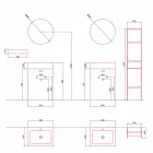 Floor Composition of Modern Design Bathroom Furniture - Farart10 Viadurini