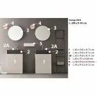 Floor Composition of Modern Design Bathroom Furniture - Farart10 Viadurini