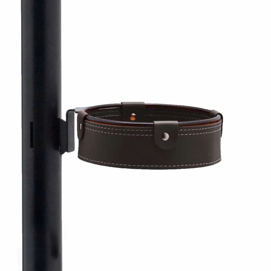 Modern Design Office Composition in Leather Made in Italy - Andrea Viadurini