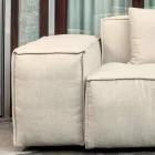 Composition of 1 Sofa, 1 Armrest and 1 Peninsula - Bizarre Viadurini