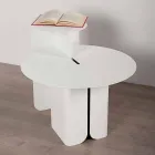 Composition of 2 Modern Coffee Tables in Steel Made in Italy - Poplar Viadurini