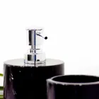 Composition of 3 Bathroom Accessories in Polished Marble Made in Italy - Trevio Viadurini