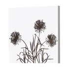 Composition of 4 Panels with Hydrangeas, Allium and Thypha Made in Italy - Calculation Viadurini