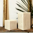 Composition of Square Wax Candles Made in Italy, 3 Pieces - Mondelle Viadurini