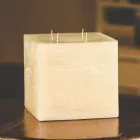 Composition of Square Wax Candles Made in Italy, 3 Pieces - Mondelle Viadurini