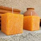Composition of Square Wax Candles Made in Italy, 3 Pieces - Mondelle Viadurini