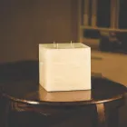 Composition of Square Wax Candles Made in Italy, 3 Pieces - Mondelle Viadurini