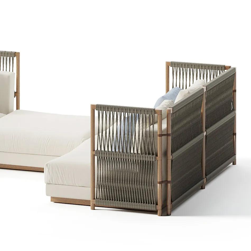 Composition of Garden Sofa Made in Italy - Rubik Viadurini