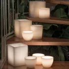 Composition of Scented Lanterns with Tealight Made in Italy 3 Pieces - Terna Viadurini