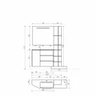 Composition of Furniture for the Bathroom of Modern Design - Callisi13 Viadurini