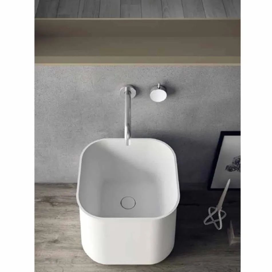 Composition of Modern Bathroom Furniture, Suspended Design Made in Italy - Callisi6 Viadurini