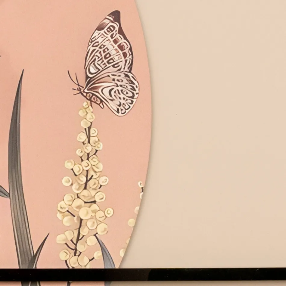 Composition of Wooden Panels with Tropical Print Made in Italy - Haiti Viadurini