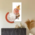 Composition of Wooden Paintings with City and Branch Prints Made in Italy - Chile Viadurini