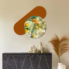 Composition of Wooden Paintings with Parrot Print Made in Italy - Egypt Viadurini