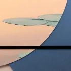 Composition of Wooden Paintings with Bird Print Made in Italy - Belize Viadurini