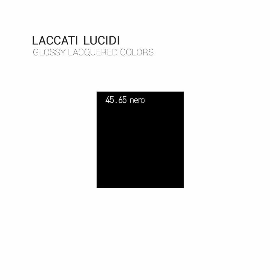 Happy modern lacquered wood suspended bathroom furniture composition Viadurini