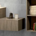 Composition wooden furniture bathroom made in Italy Forlì Viadurini