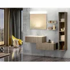 Composition wooden furniture bathroom made in Italy Forlì Viadurini