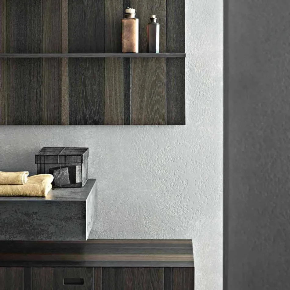 Composition for Suspended Bathroom and Modern Design Made in Italy - Farart9 Viadurini