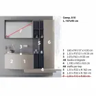 Bathroom Composition, Modern Italian Design Suspension - Callisi10 Viadurini