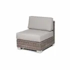 Outdoor seating composition with hand-woven structure Rita Viadurini