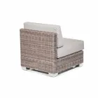 Outdoor seating composition with hand-woven structure Rita Viadurini