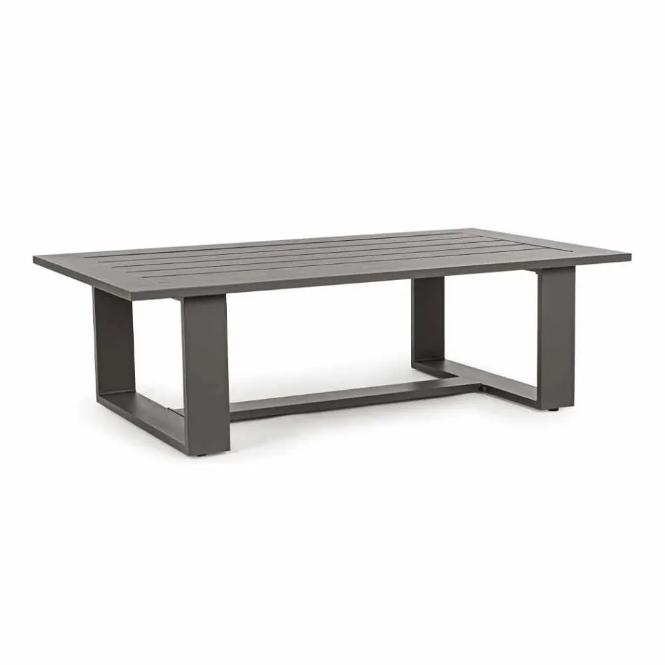 Outdoor Lounge Composition in Aluminium with Fabric Cushions - Yoshi Viadurini