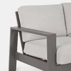 Outdoor Lounge Composition in Aluminium with Fabric Cushions - Yoshi Viadurini