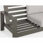 Outdoor Lounge Composition in Aluminium with Fabric Cushions - Yoshi Viadurini
