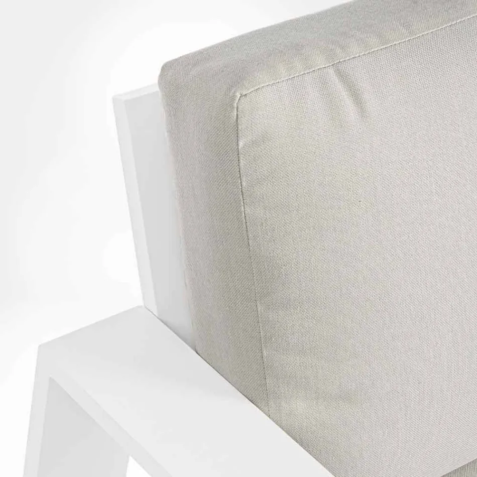 Outdoor Lounge Composition in Aluminium with Fabric Cushions - Yoshi Viadurini