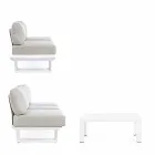 Outdoor Lounge Composition in Aluminium and Homemotion Fabric - Francine Viadurini