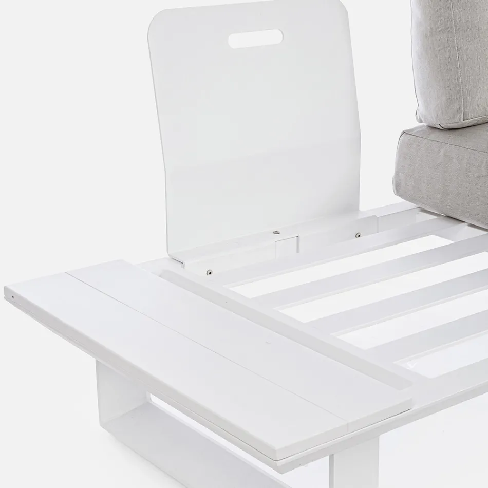 Outdoor Lounge Composition in Aluminium and Fabric, Homemotion - Francine Viadurini