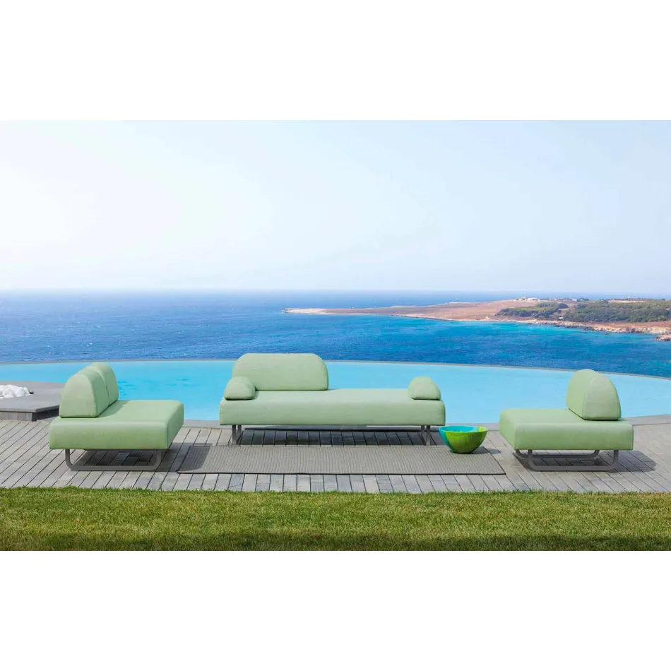 Outdoor Lounge Composition in Made in Italy Design Fabric - Selia Viadurini
