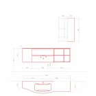 Suspended Design Composition, Modern Design Bathroom Furniture - Callisi5 Viadurini